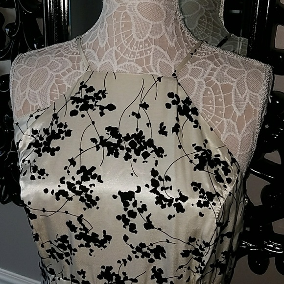 NwT Asian Inspired white black prom dress - Picture 2 of 8